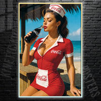 Coca Cola Sexy Poster Wall Art, Modern Home Decor, Digital Print - image 3