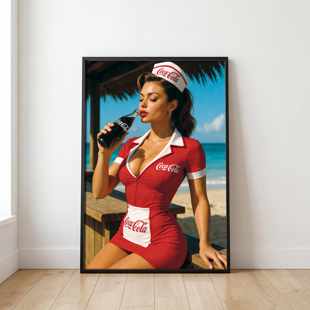Coca Cola Sexy Poster Wall Art, Modern Home Decor, Digital Print - image 2