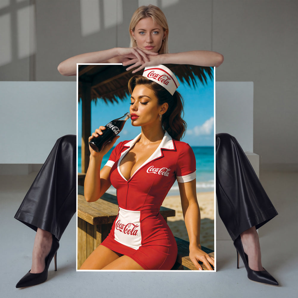 Coca Cola Sexy Poster Wall Art, Modern Home Decor, Digital Print - image 4