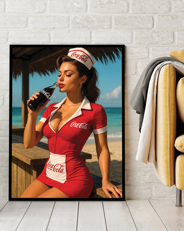 Retro Waitress Coca Cola