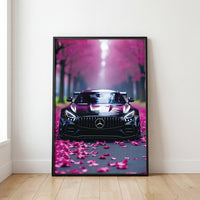 Woodland Mercedes Benz Poster Wall Art, Car Photography, Modern Home Decor - image 2