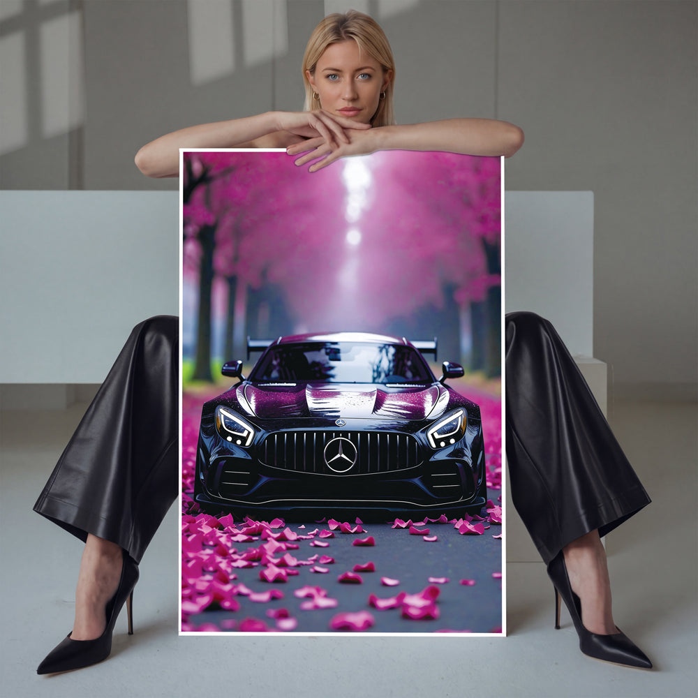 Woodland Mercedes Benz Poster Wall Art, Car Photography, Modern Home Decor - image 4