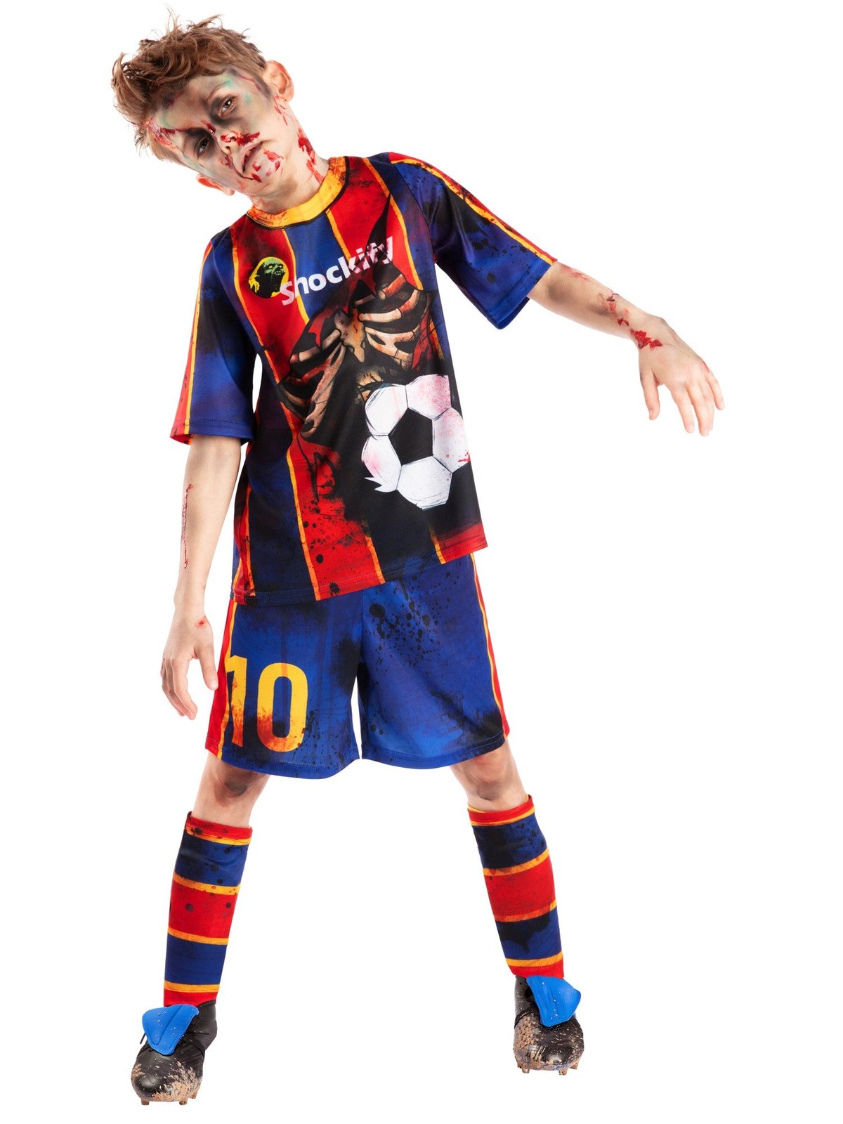 Zombie Mess-icre child costume, side view