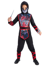 Zombie Ninja child costume, front view
