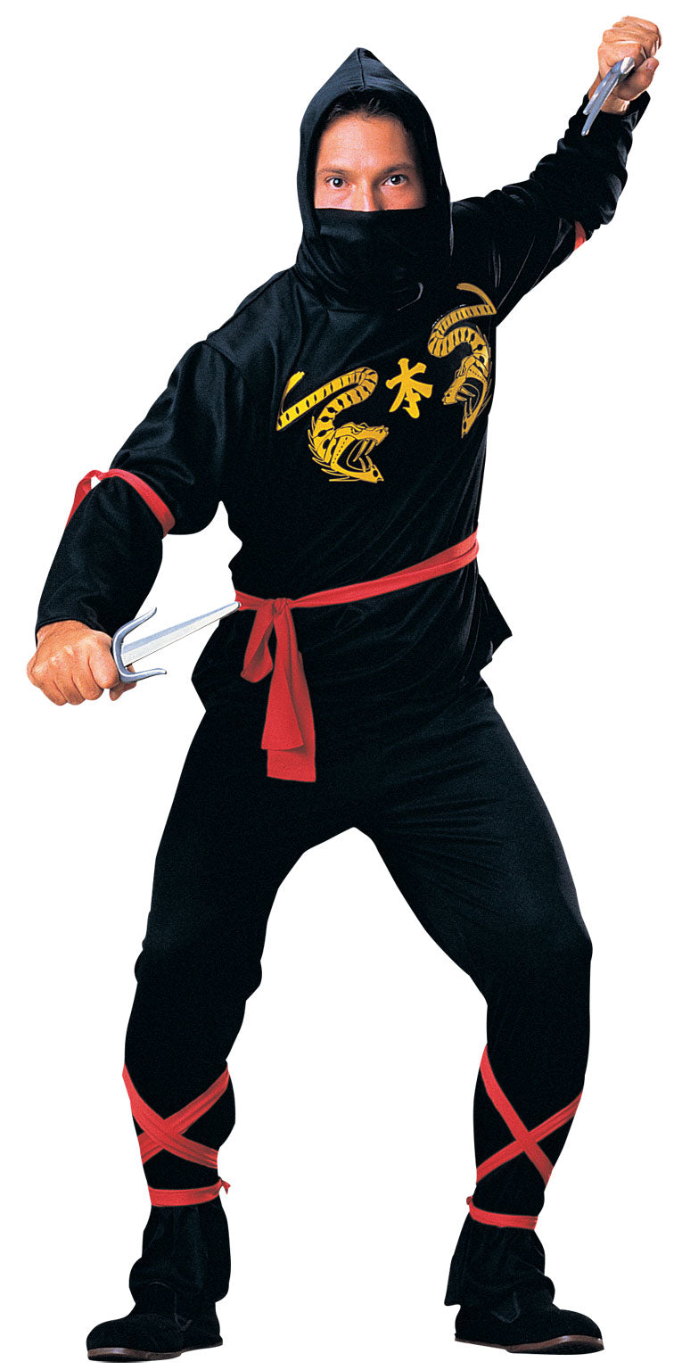 Black Ninja Adult Costume - image 2