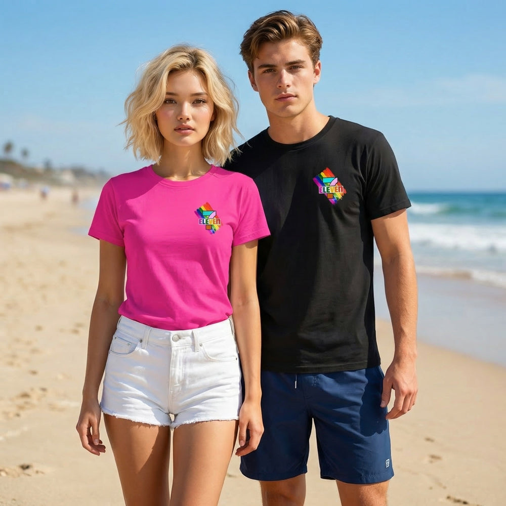 7 Eleven Pride T-Shirt with Chest Logo, LGBTQ+ , Perfect for Pride Events - image 4