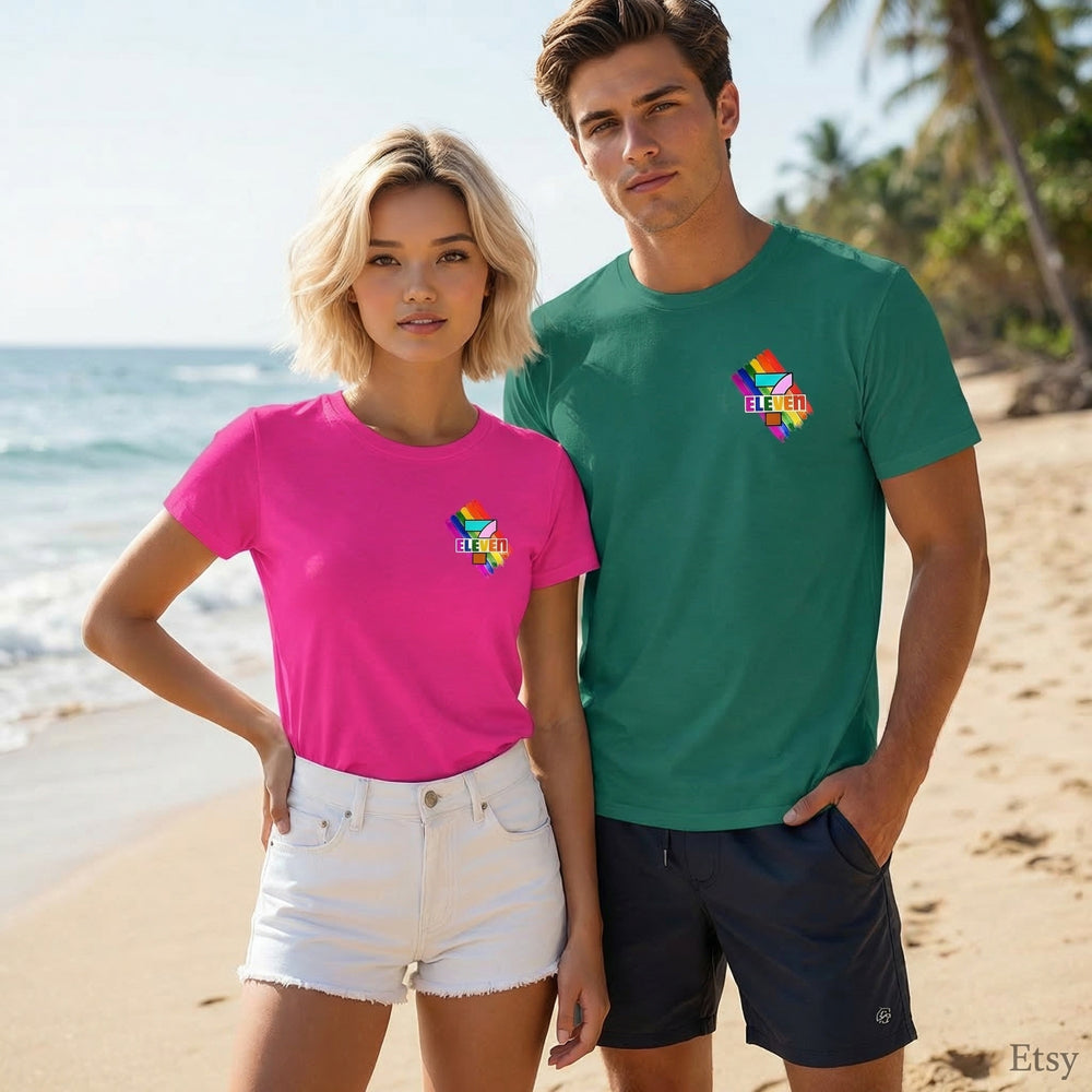 7 Eleven Pride T-Shirt with Chest Logo, LGBTQ+ , Perfect for Pride Events - image 6