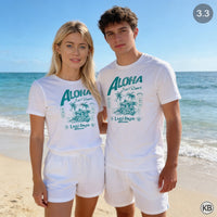 Relaxing Aloha Design T-Shirt – Classic Fit Heavyweight Cotton Tee - image 3