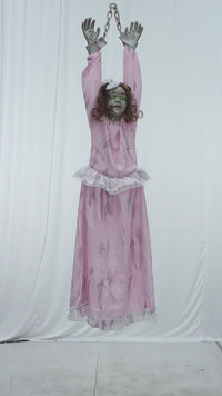 Hanging Shaking Antique Doll - image 2