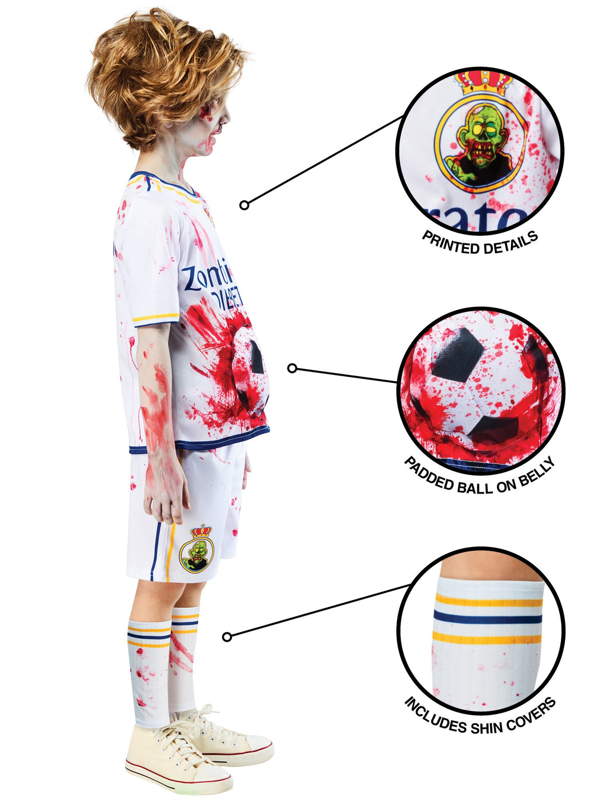 Zombie Rottenaldo Child Costume - image 3